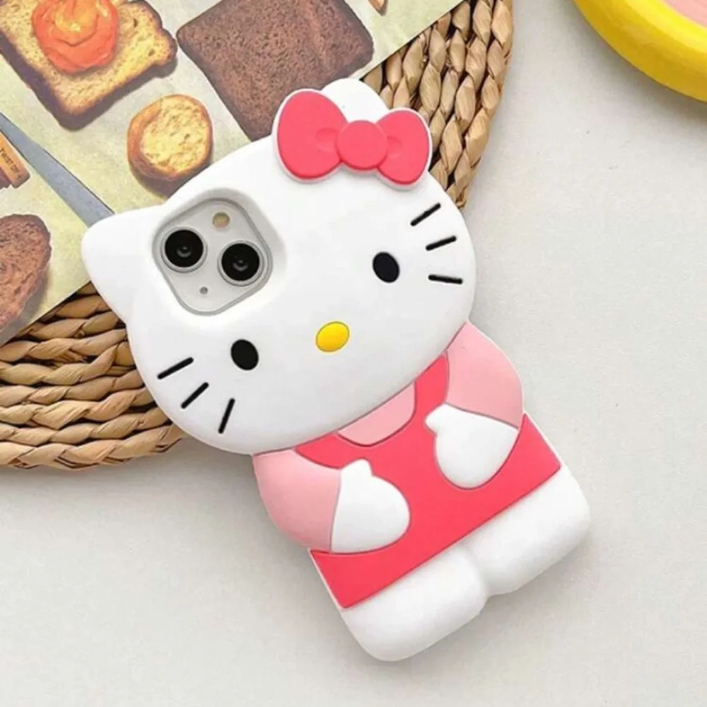 Cute 3D Bumblebee & Hello Kitty Silicone Protective iPhone 11 Case